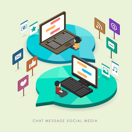 《Chat message social media》